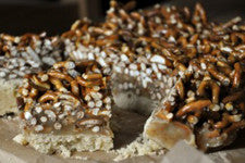 Honey Caramel Pretzel Bars