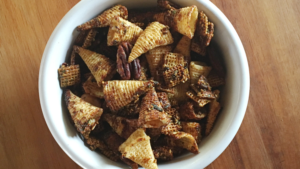 Furikake Chex Mix with Honey