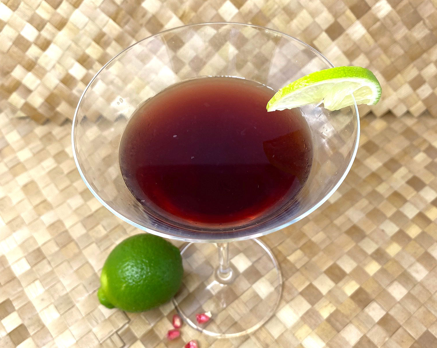 Pomegranate Martini (Sweetened with Honey)