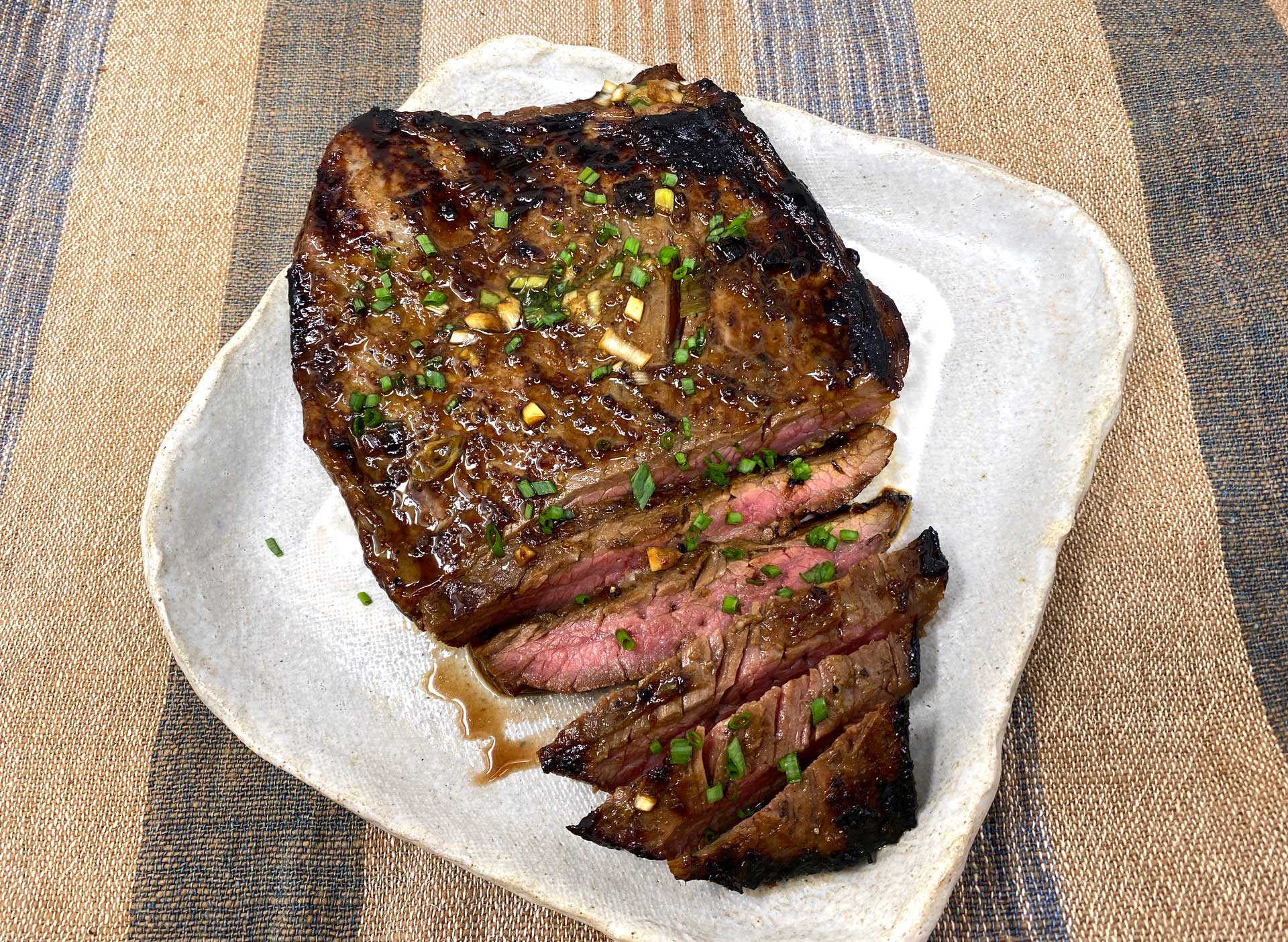 sweet and salty flank steak