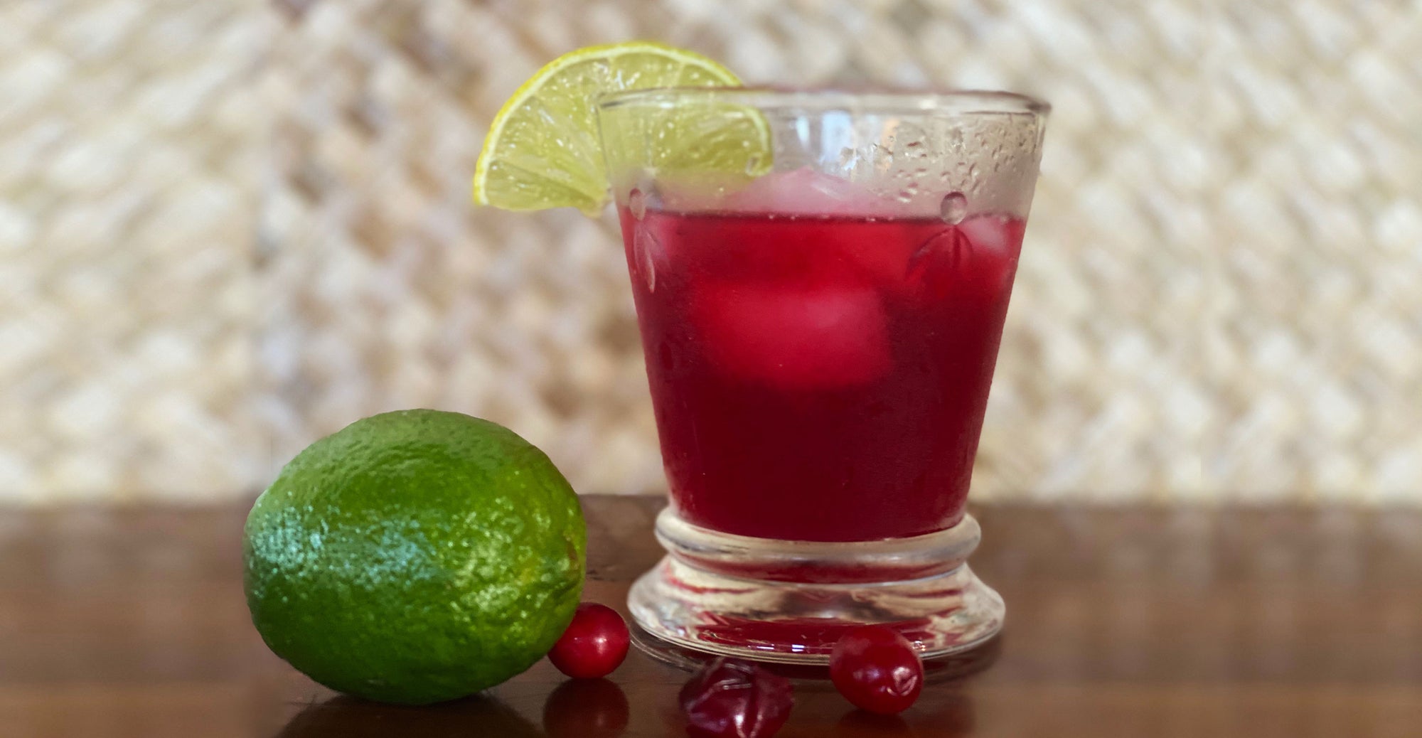 Valentine’s Day Honey Cranberry Cocktail