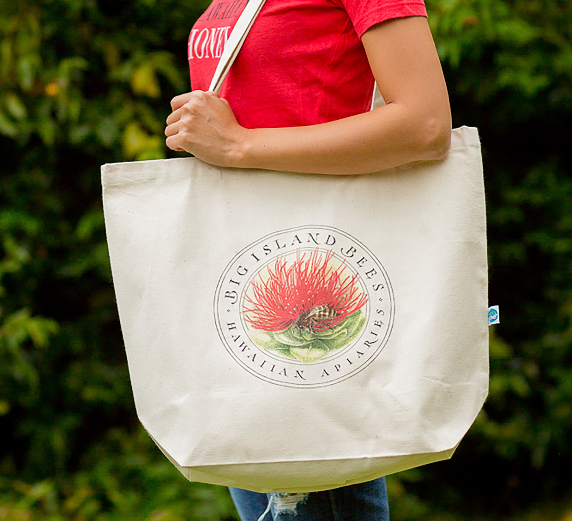 Big Island Bees Organic Cotton Shopping Tote