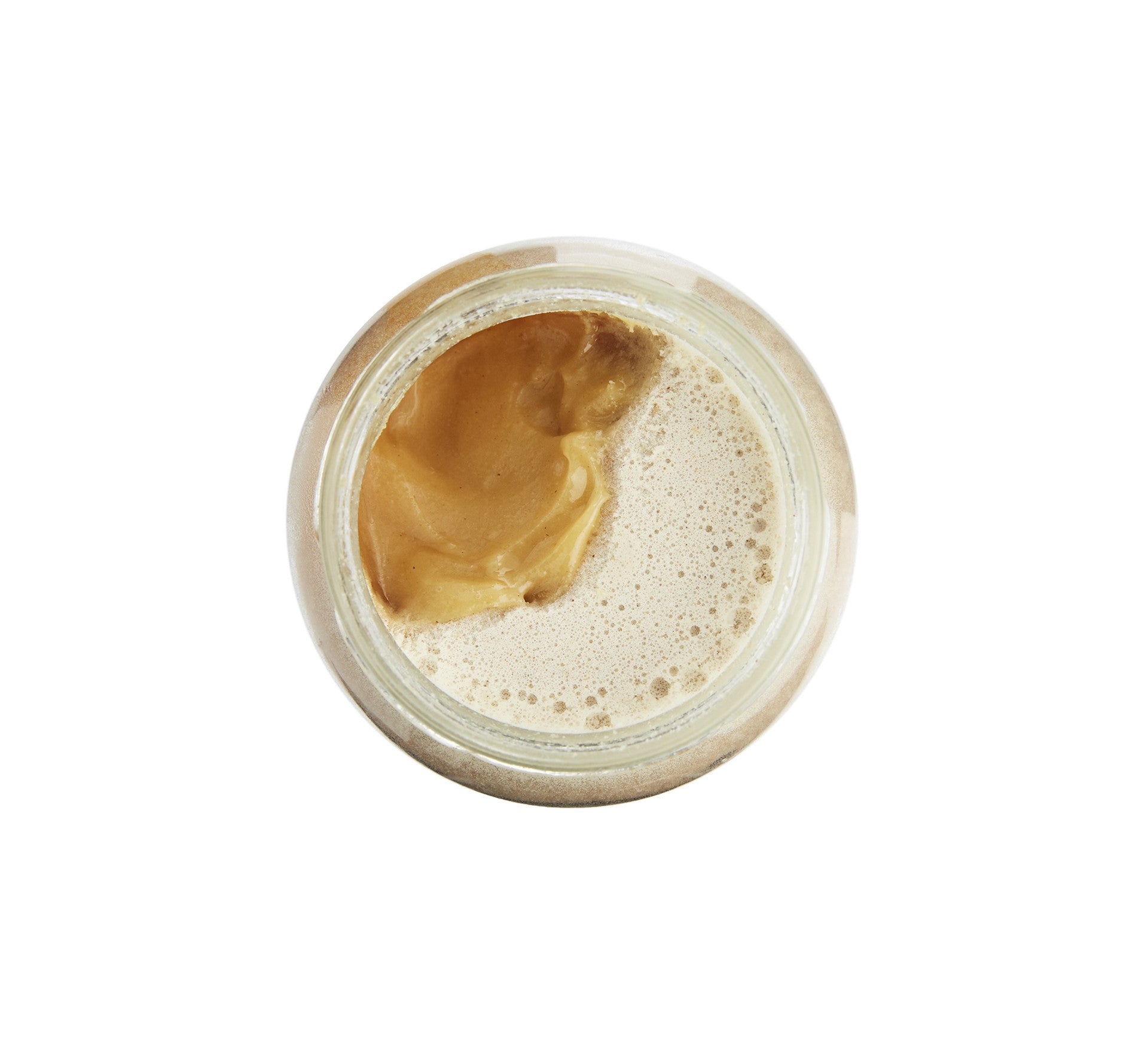pure unprocessed crystalized spreadable honey mixed with cinnamon